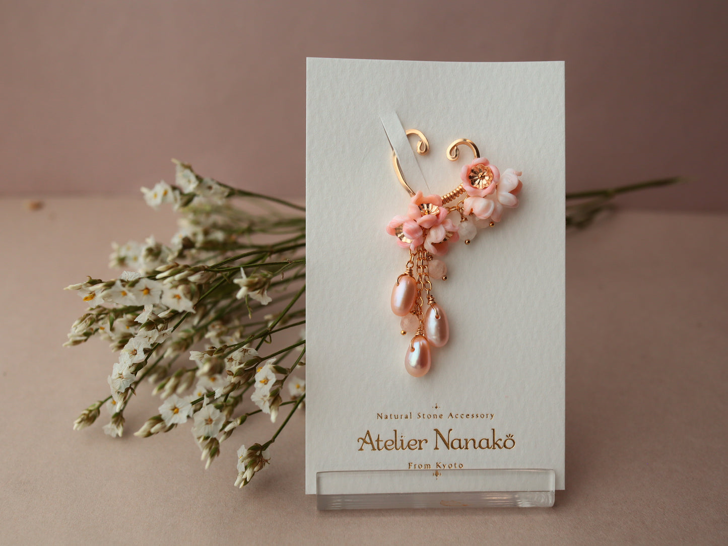 Queen Conch Shell Flower Ear Cuff