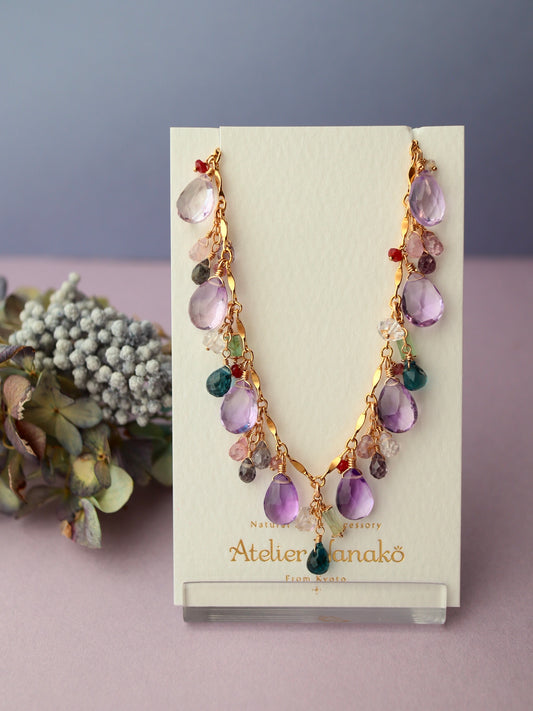 Amethyst and London Blue Topaz Bracelet