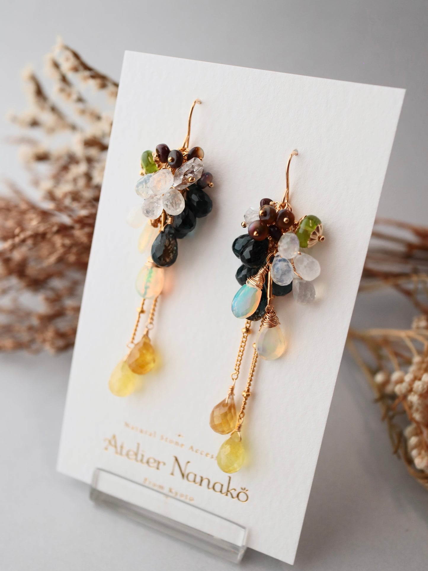 Yellow sapphire and RBT earrings