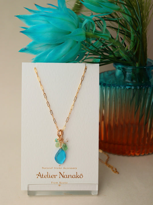 Swiss Blue Topaz Necklace