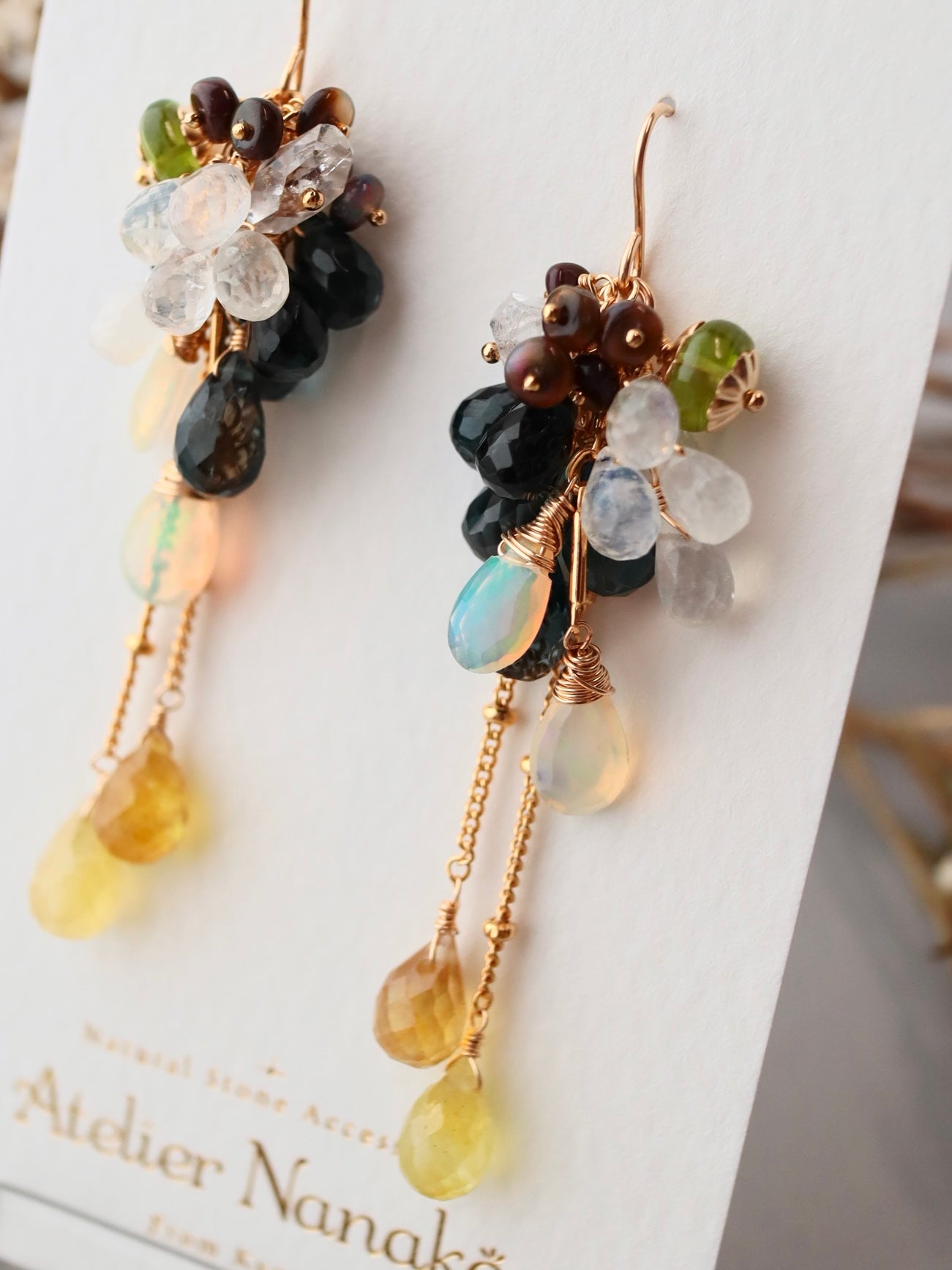 Yellow sapphire and RBT earrings