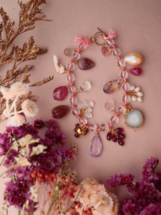Gem Parade- Bracelet / Berry Rose