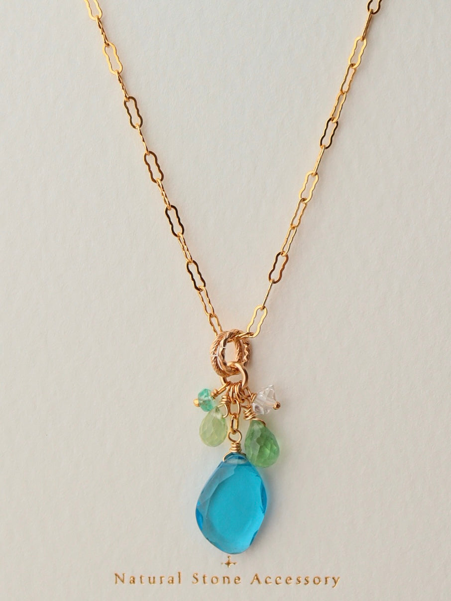 Swiss Blue Topaz Necklace