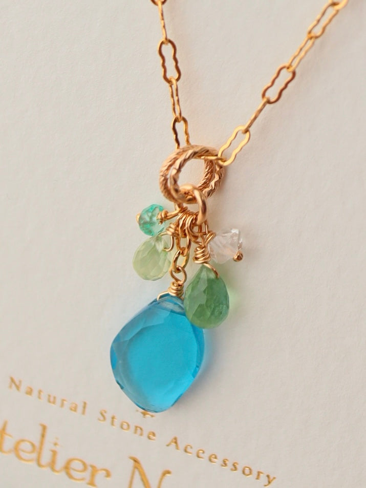 Swiss Blue Topaz Necklace