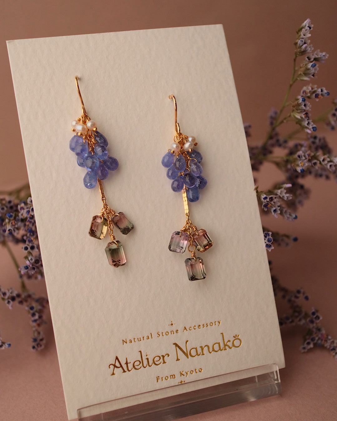 [One-of-a-kind] Bicolor Tourmaline Earrings ②