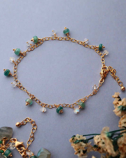 Grandidierite bracelet