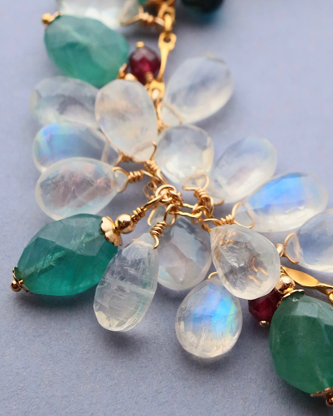 Grandidierite and London Blue Topaz Bracelet