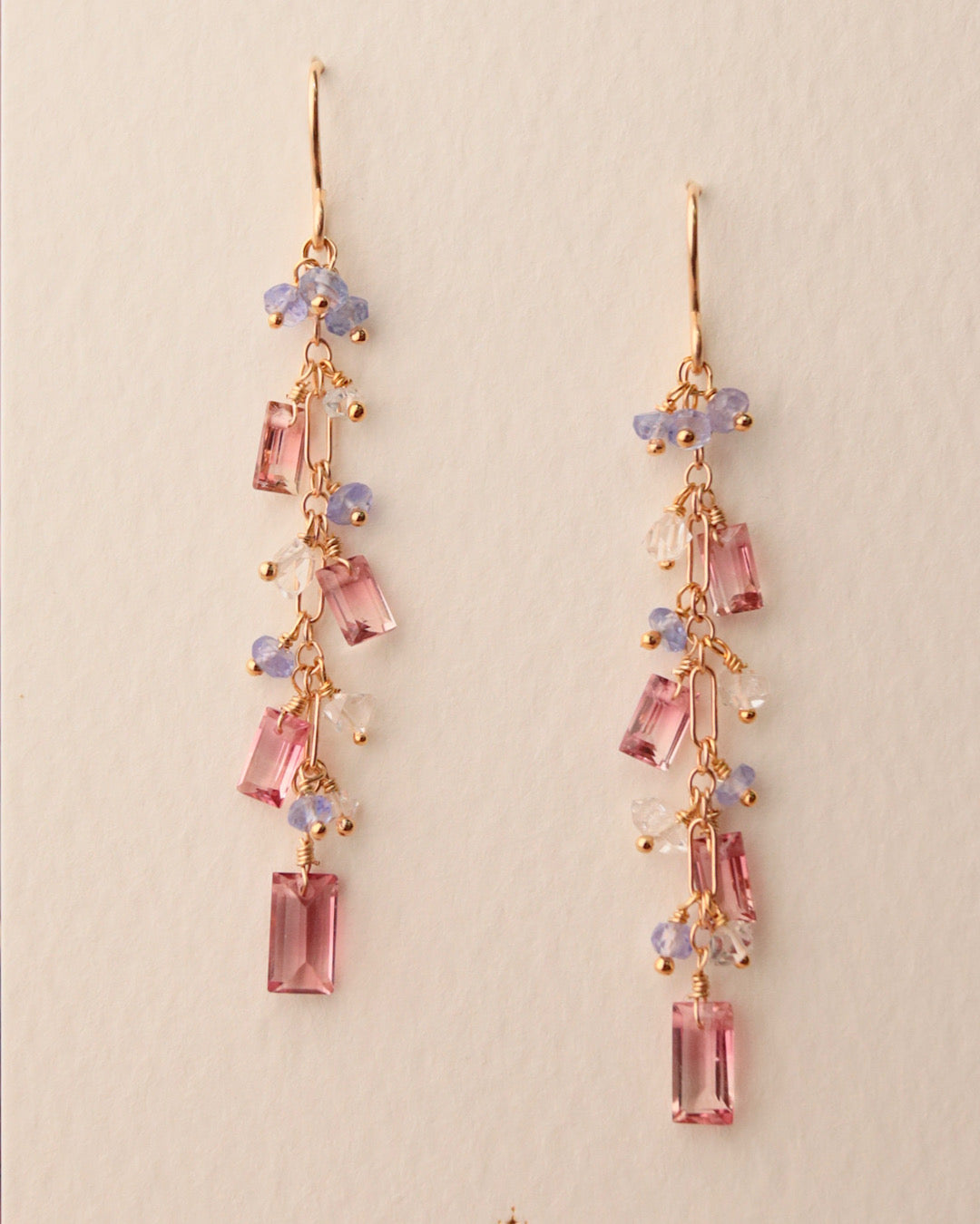 ③[One-of-a-kind] Bicolor Tourmaline Earrings