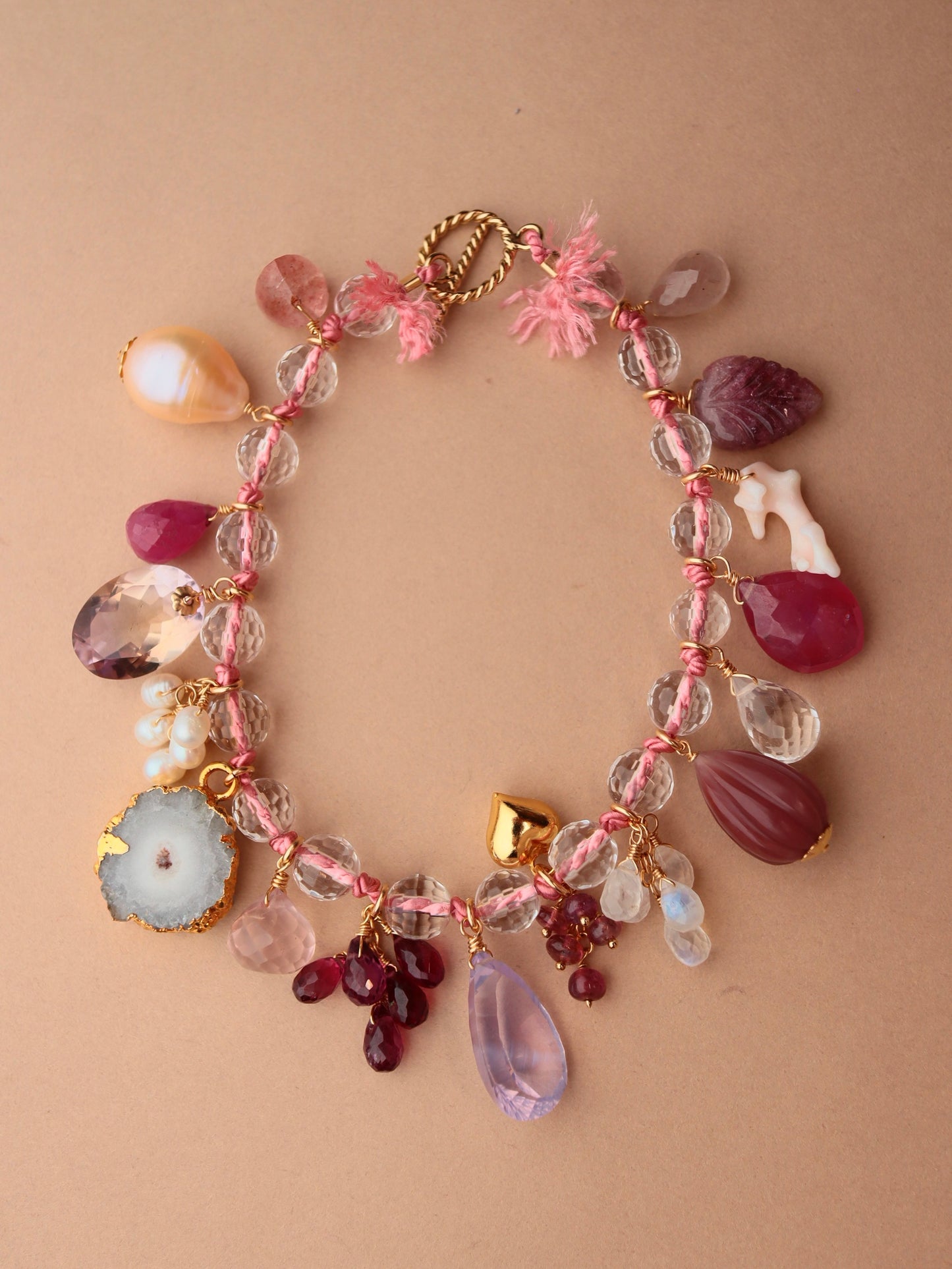 Gem Parade- Bracelet / Berry Rose