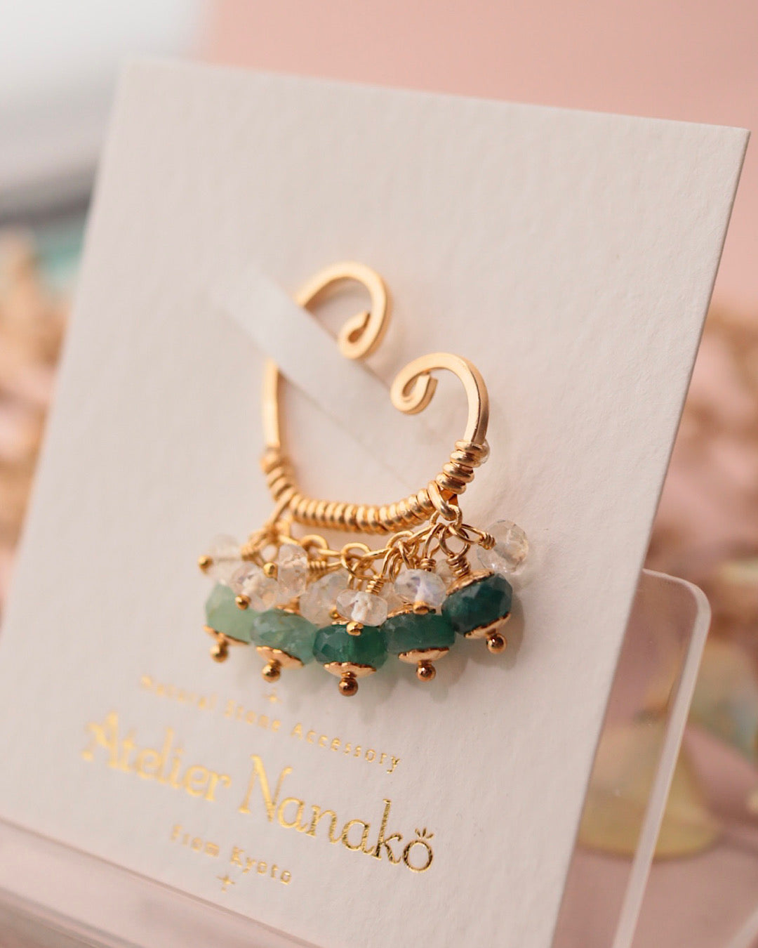 Grandidierite ear cuff