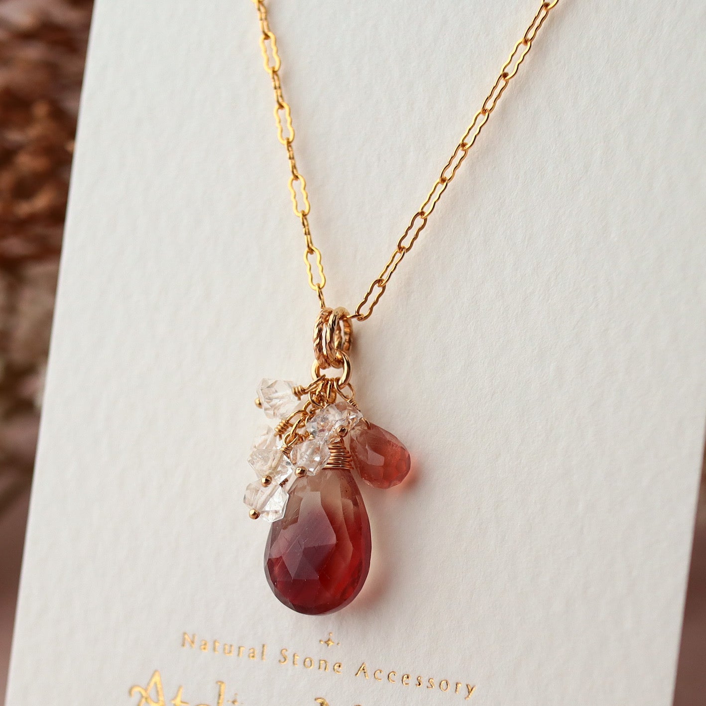 [No.2] Oregon sunstone necklace