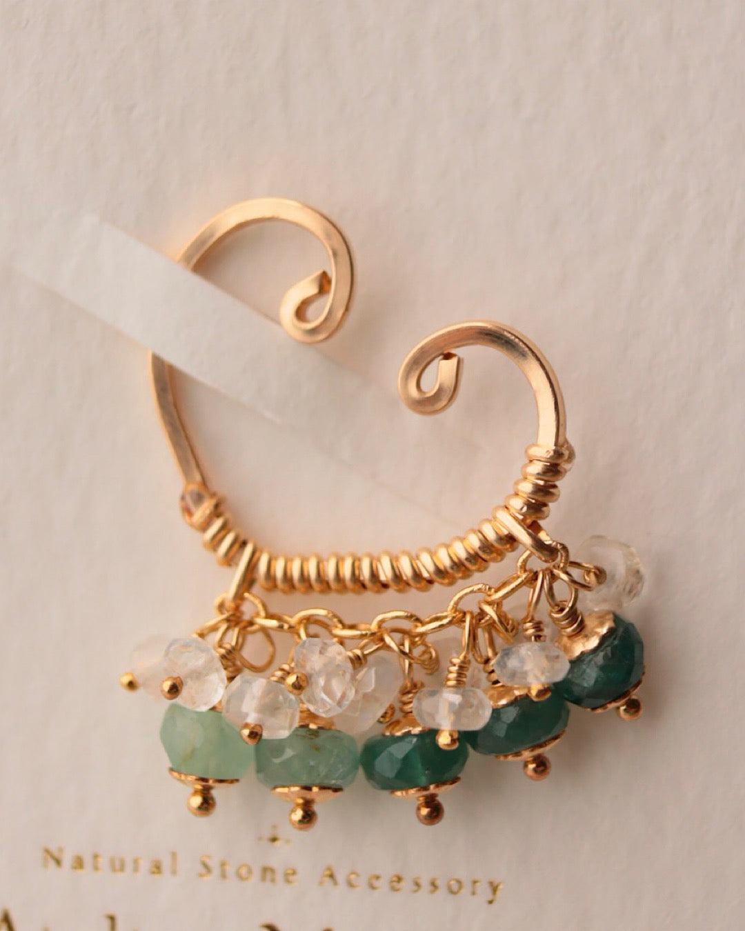 Grandidierite ear cuff