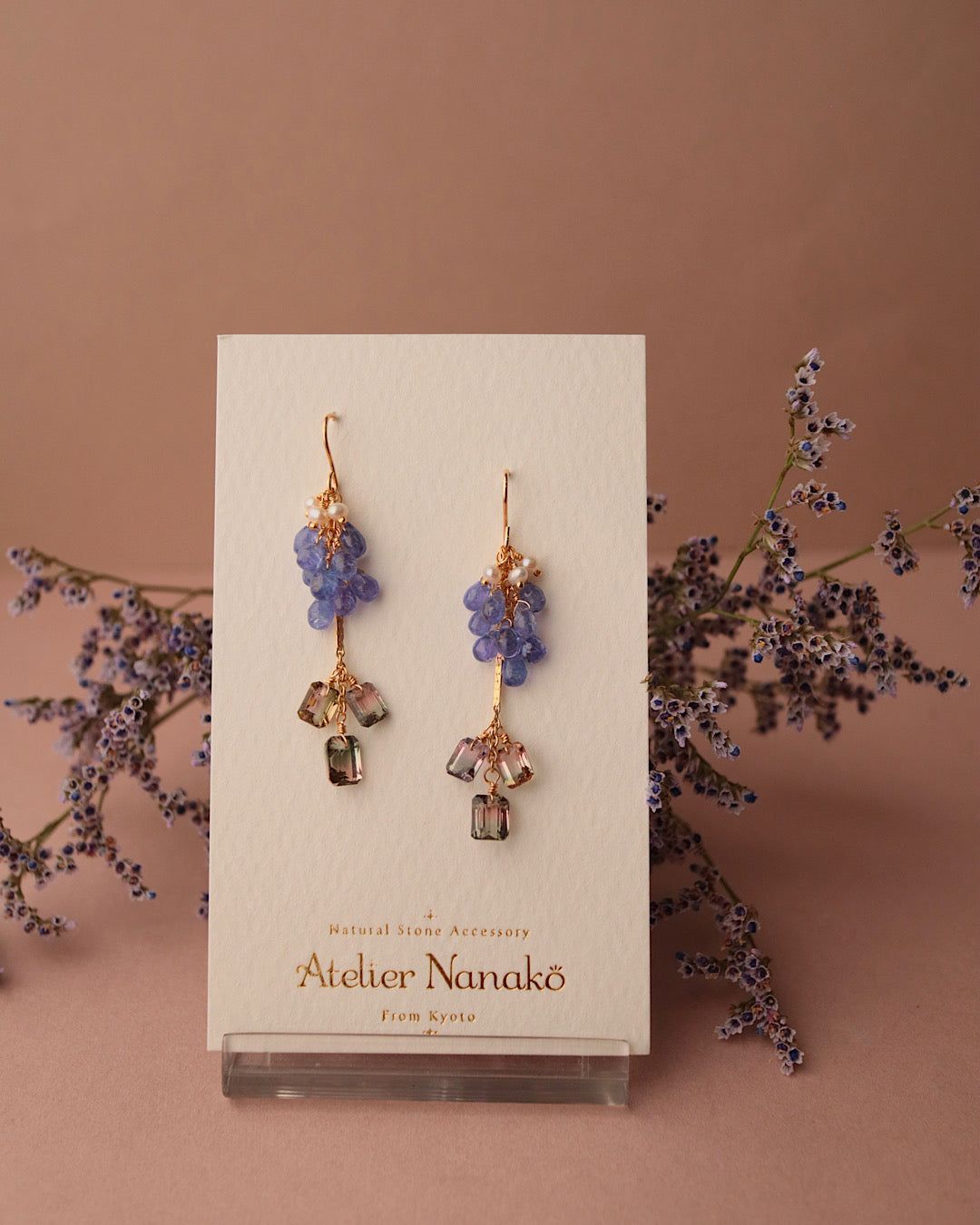 [One-of-a-kind] Bicolor Tourmaline Earrings ②