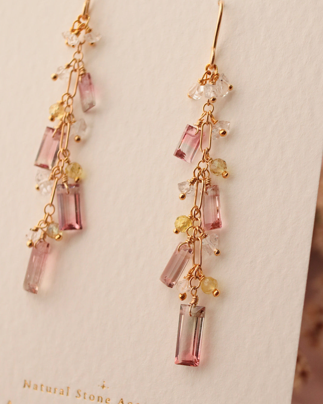 ①[One-of-a-kind] Bicolor Tourmaline Earrings