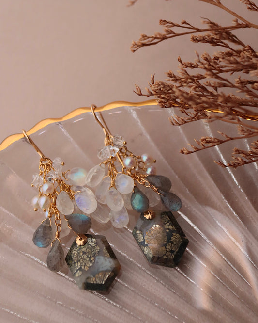 Marcasite earrings ①