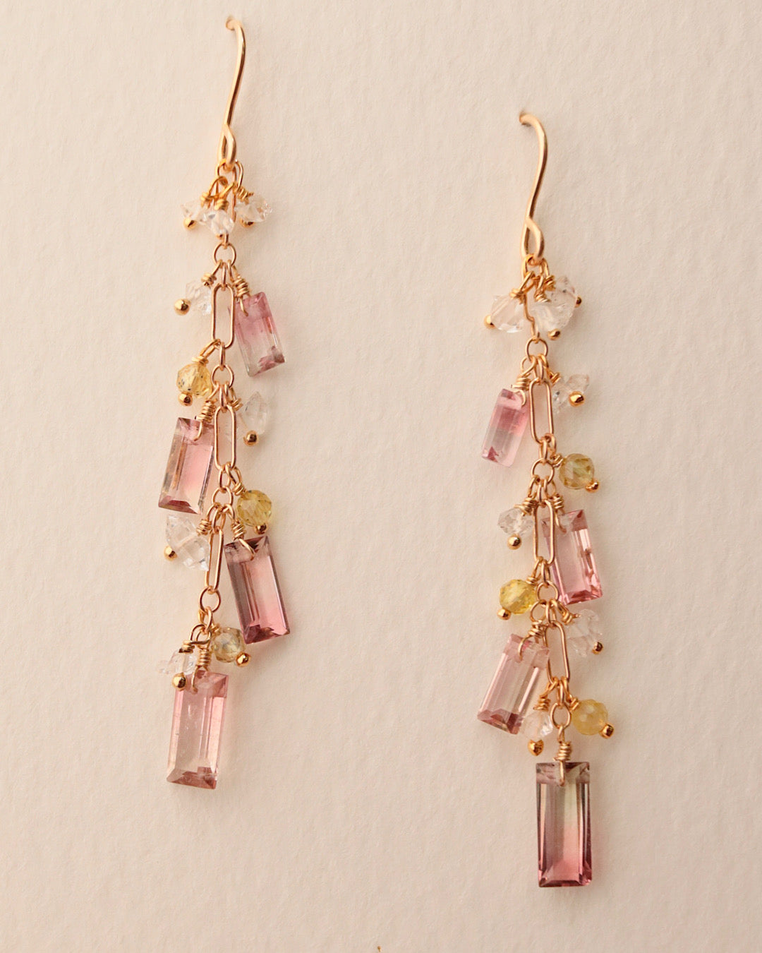 ①[One-of-a-kind] Bicolor Tourmaline Earrings