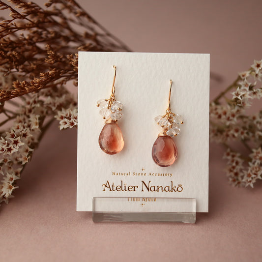 [Short No.2] Oregon sunstone earrings