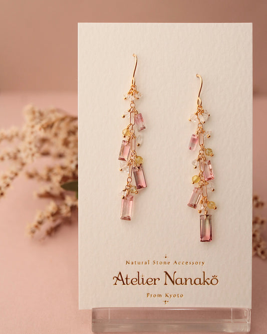 ①[One-of-a-kind] Bicolor Tourmaline Earrings