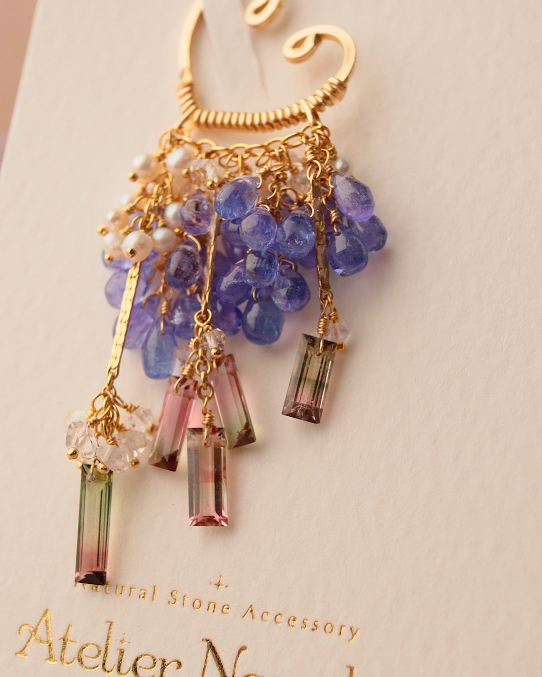 [One-of-a-kind] Bicolor Tourmaline Ear Cuff②