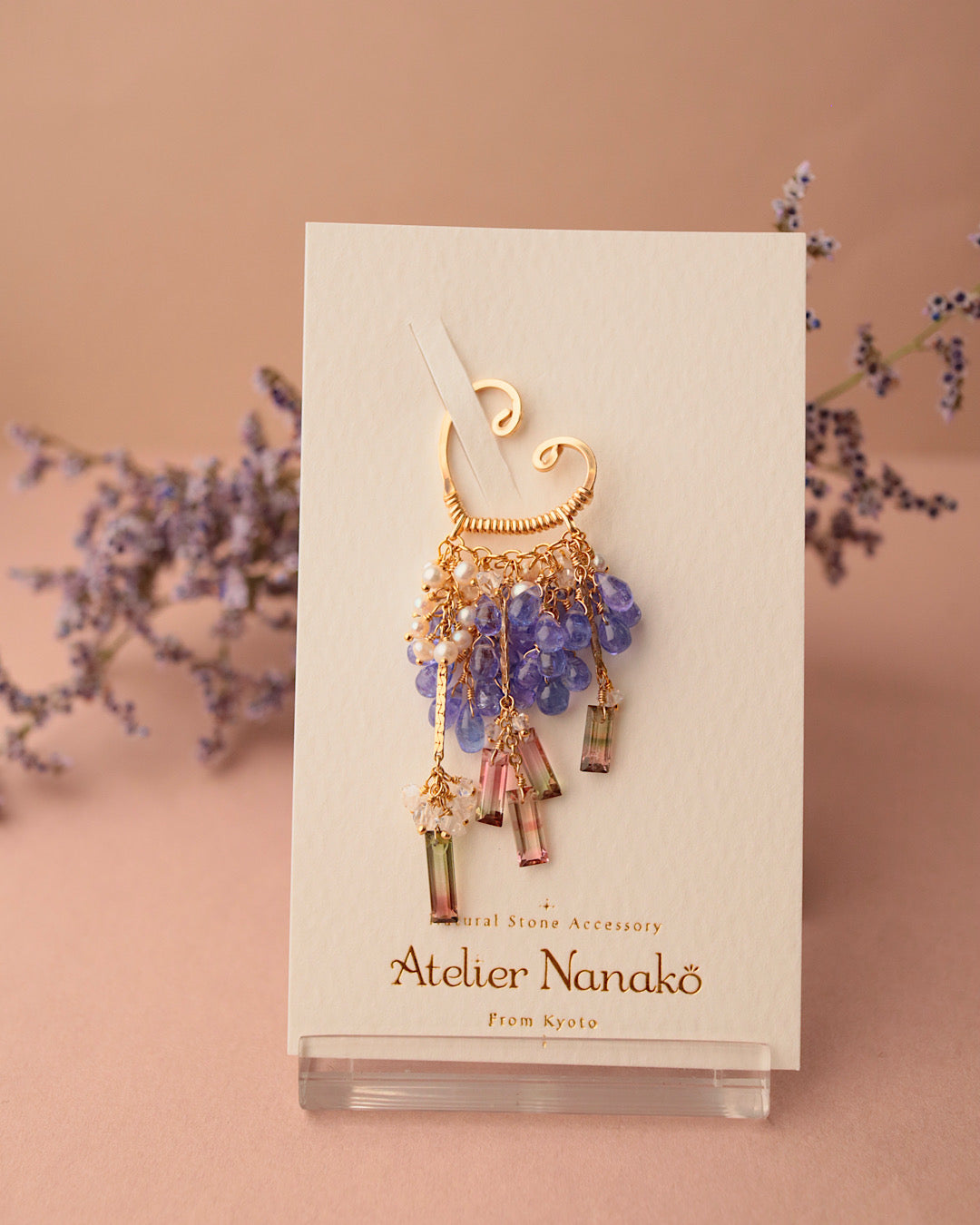 [One-of-a-kind] Bicolor Tourmaline Ear Cuff②
