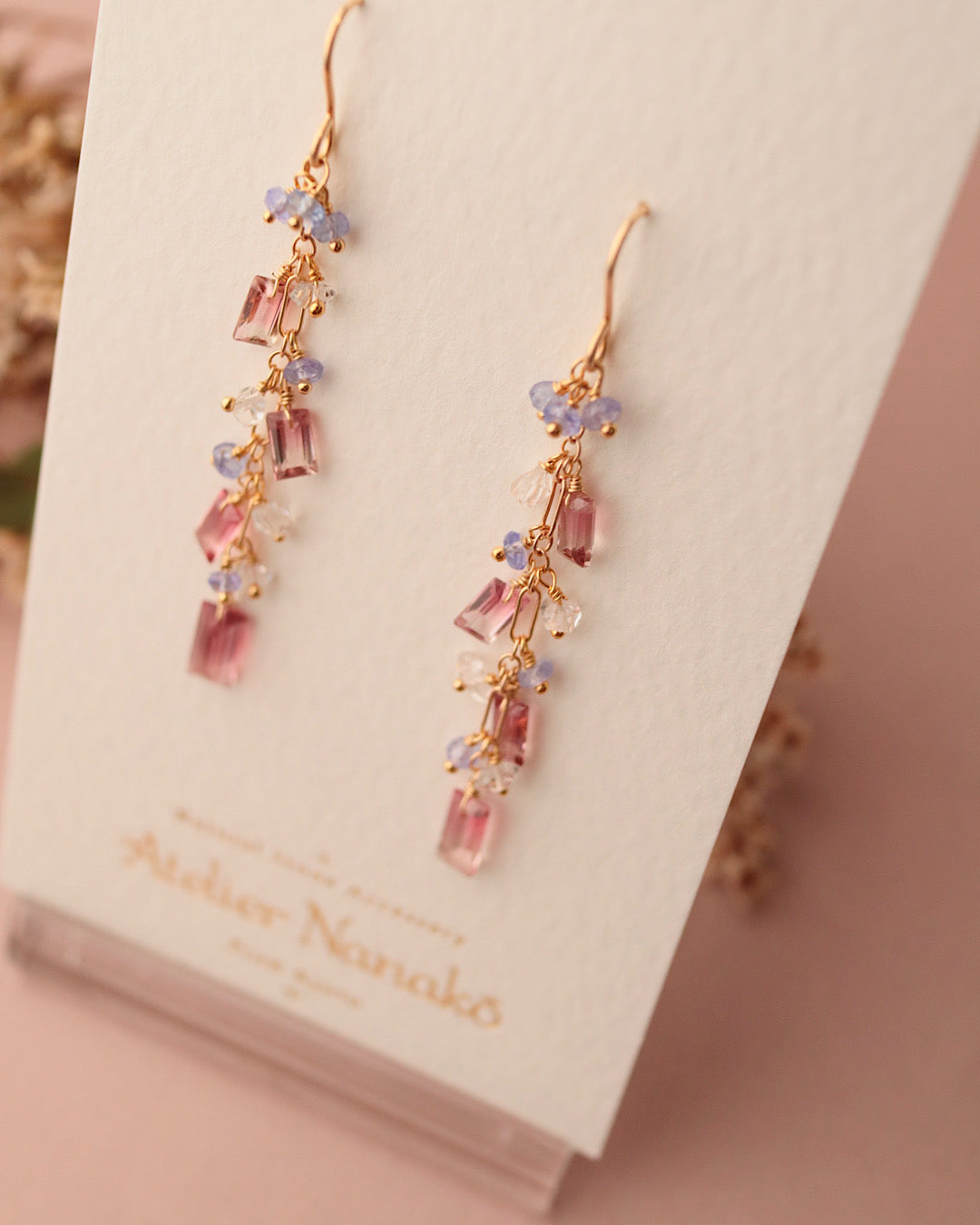 ③[One-of-a-kind] Bicolor Tourmaline Earrings