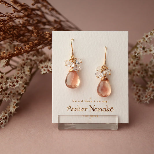 [Short No.3] Oregon sunstone earrings