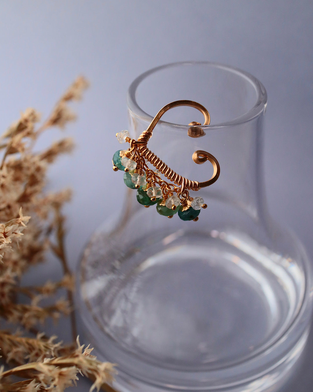 Grandidierite ear cuff