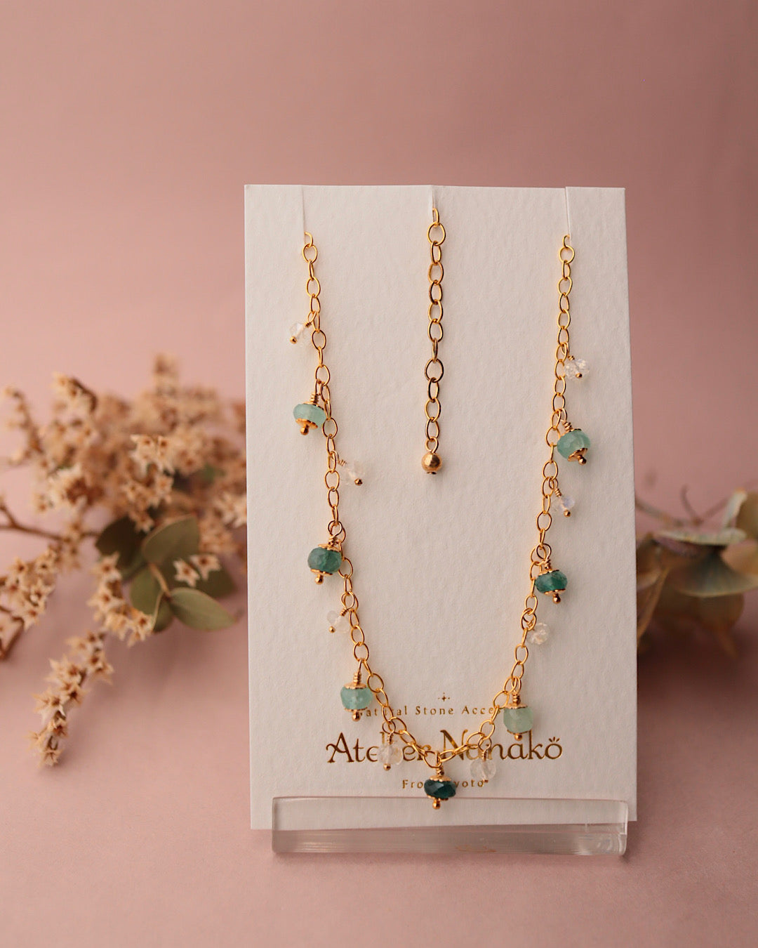 Grandidierite round necklace