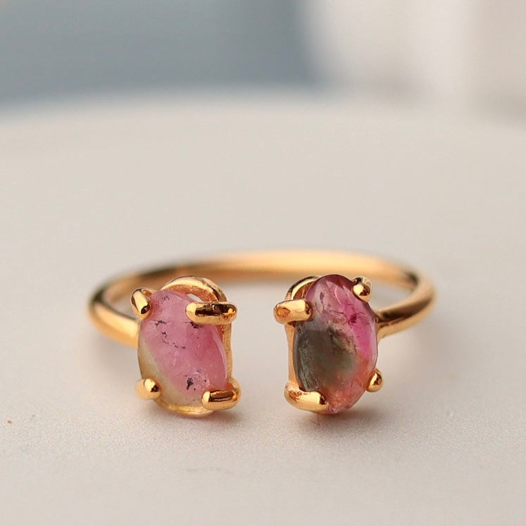 Bicolor tourmaline ring ③