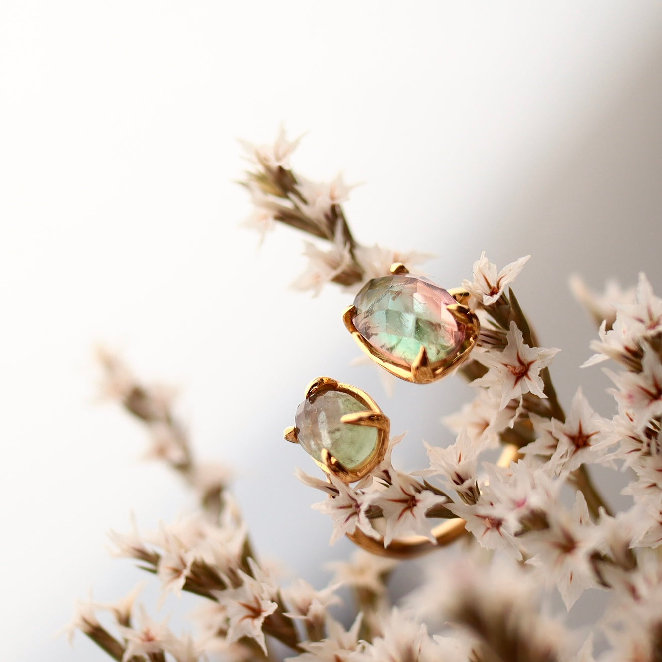 Bicolor tourmaline ring ①