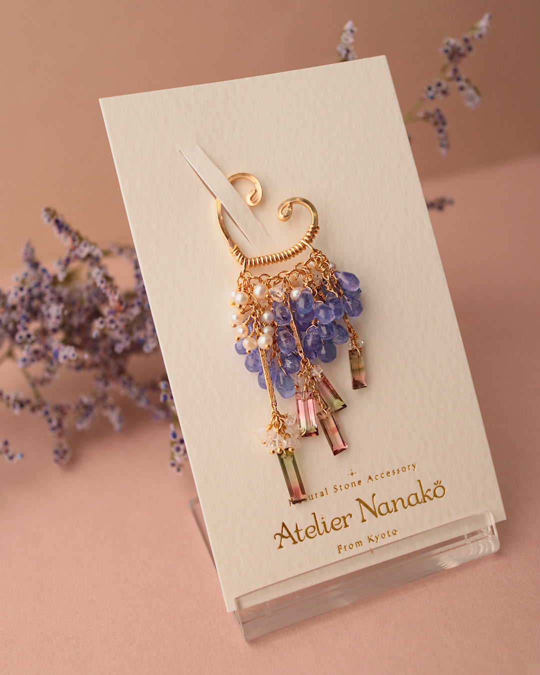[One-of-a-kind] Bicolor Tourmaline Ear Cuff②