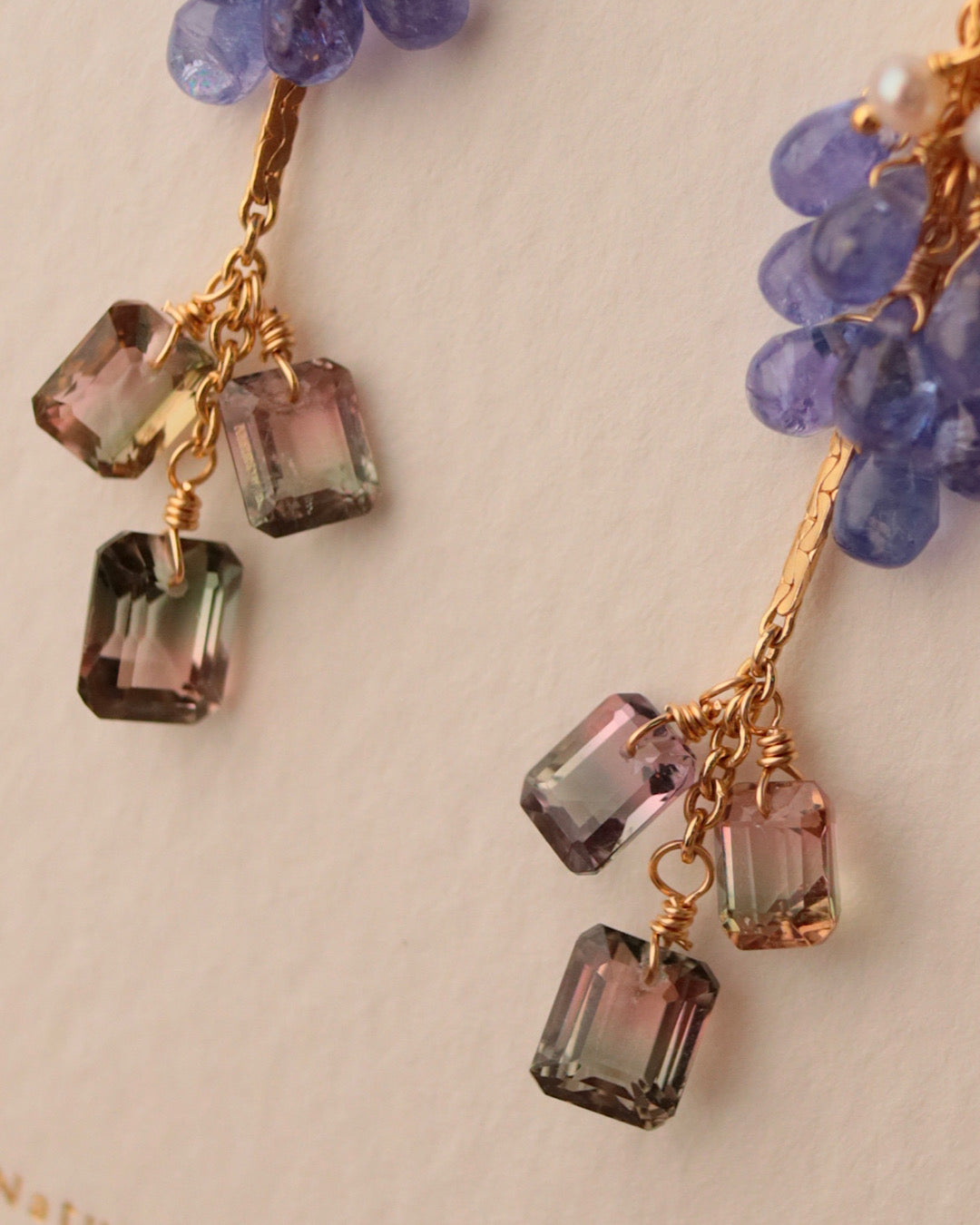 [One-of-a-kind] Bicolor Tourmaline Earrings ②