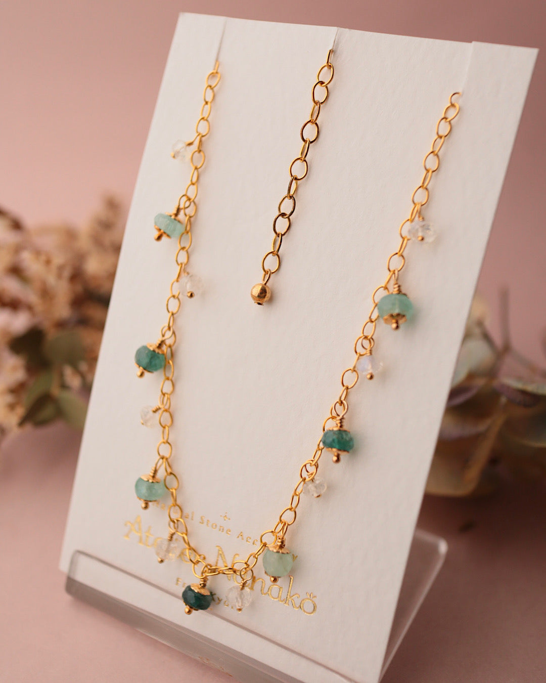 Grandidierite round necklace