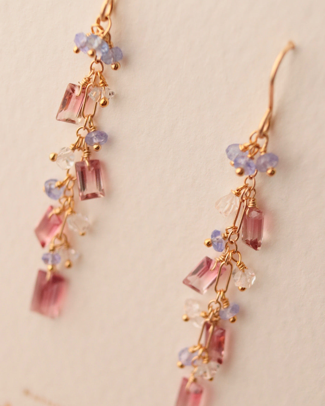 ③[One-of-a-kind] Bicolor Tourmaline Earrings