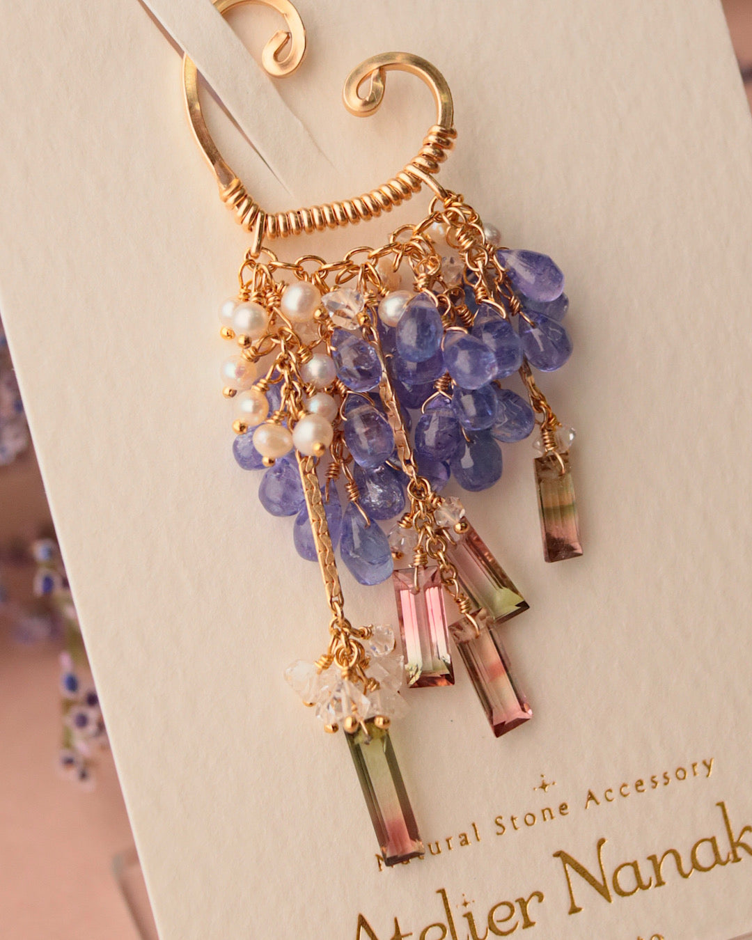 [One-of-a-kind] Bicolor Tourmaline Ear Cuff②