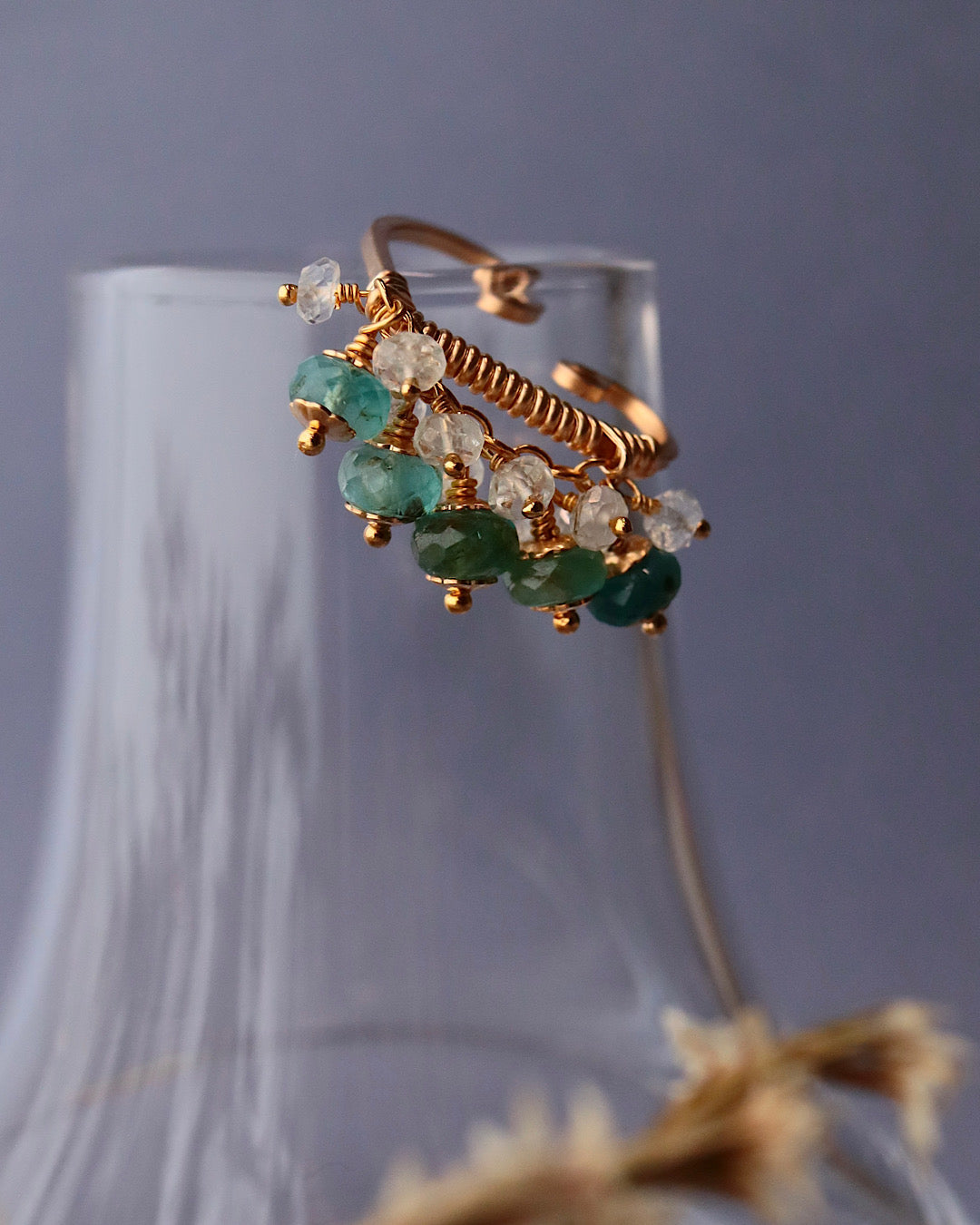 Grandidierite ear cuff