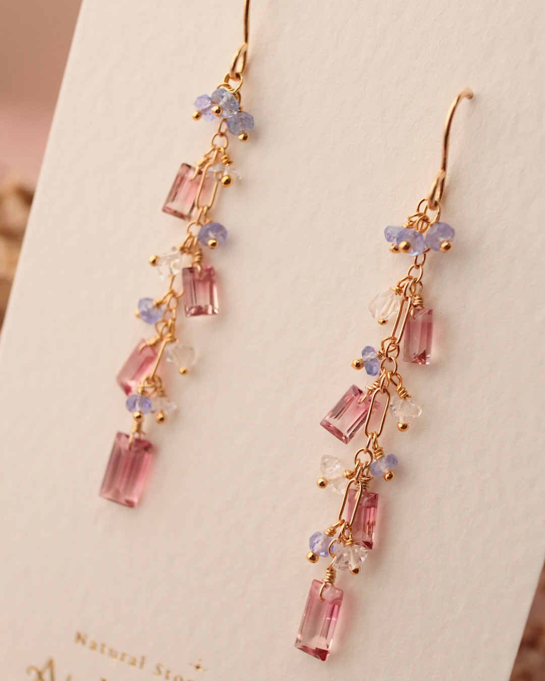③[One-of-a-kind] Bicolor Tourmaline Earrings