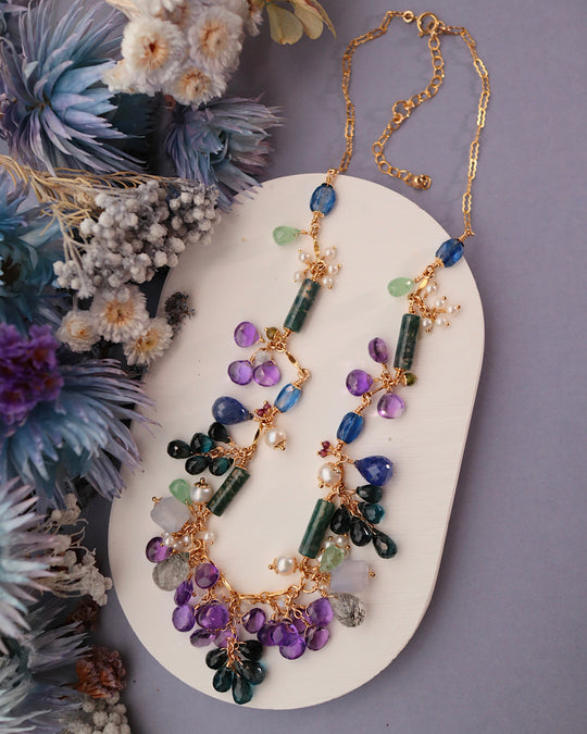 [Water Lilies] The Painter’s Palette — Round Necklace