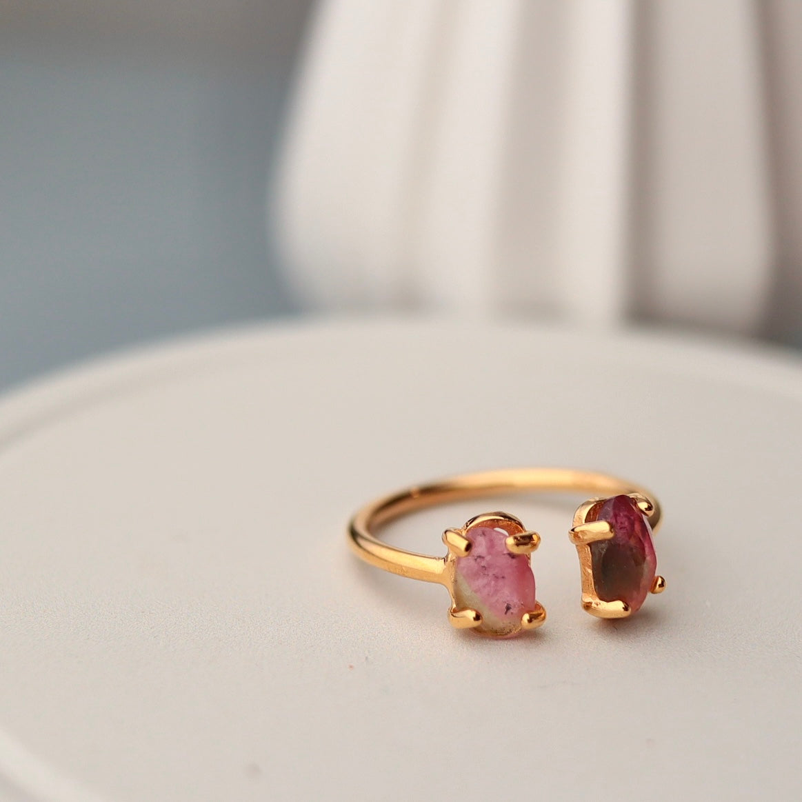 Bicolor tourmaline ring ③