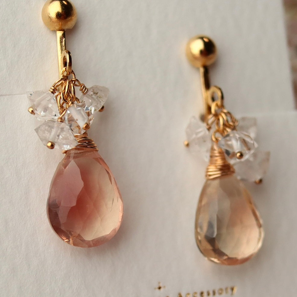 [Short No.4] Oregon sunstone earrings