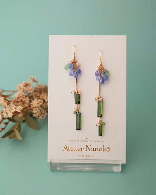 [One-of-a-kind] Green Tourmaline Earrings