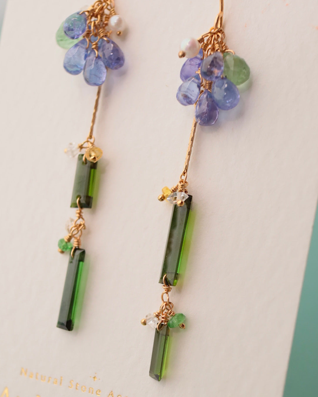 [One-of-a-kind] Green Tourmaline Earrings