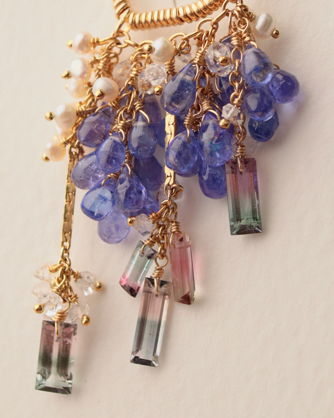[One-of-a-kind] Bicolor Tourmaline Ear Cuff①