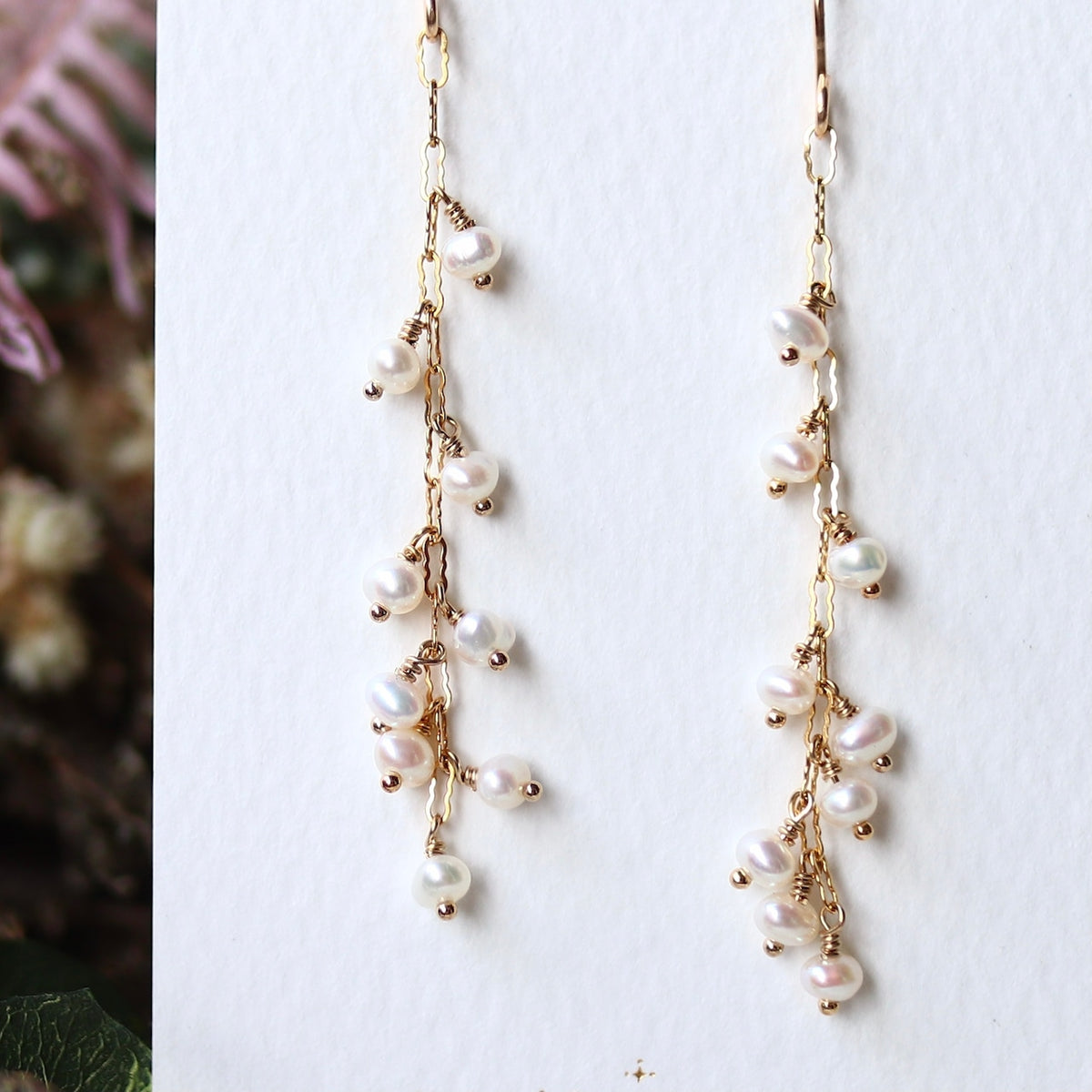 Freshwater Pearl Long Earrings