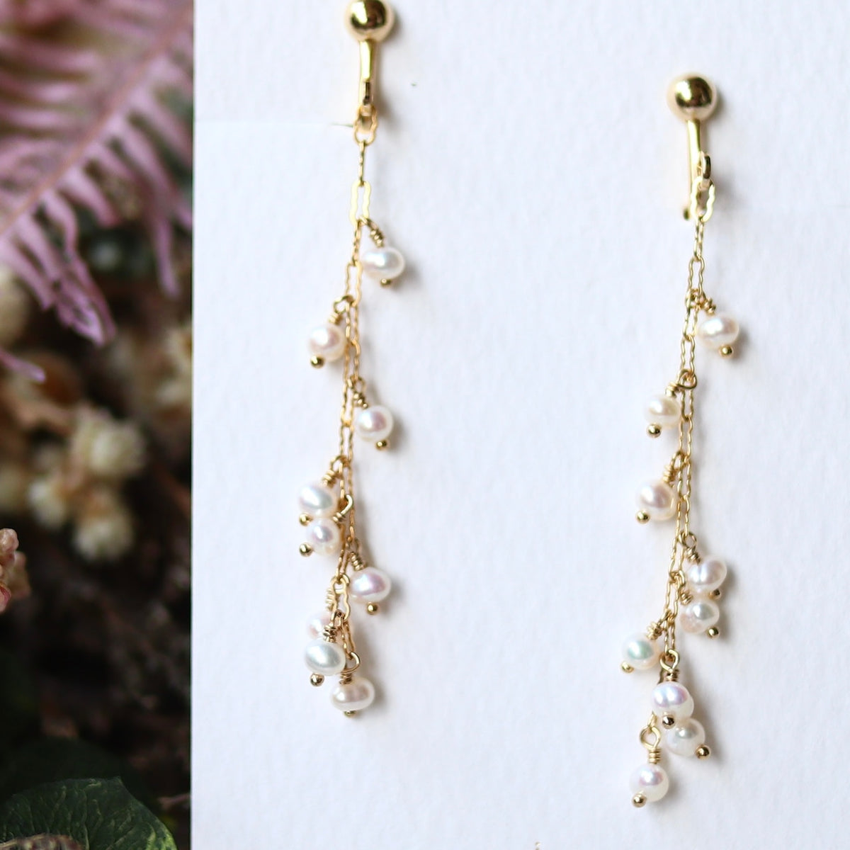 Freshwater Pearl Long Earrings