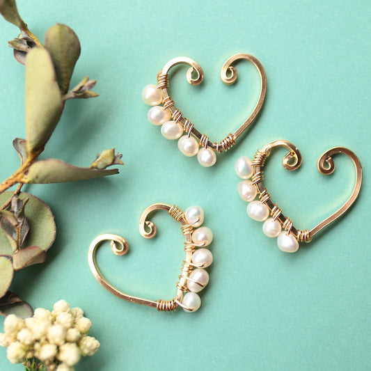 Freshwater Pearl Ear Cuff — Medium