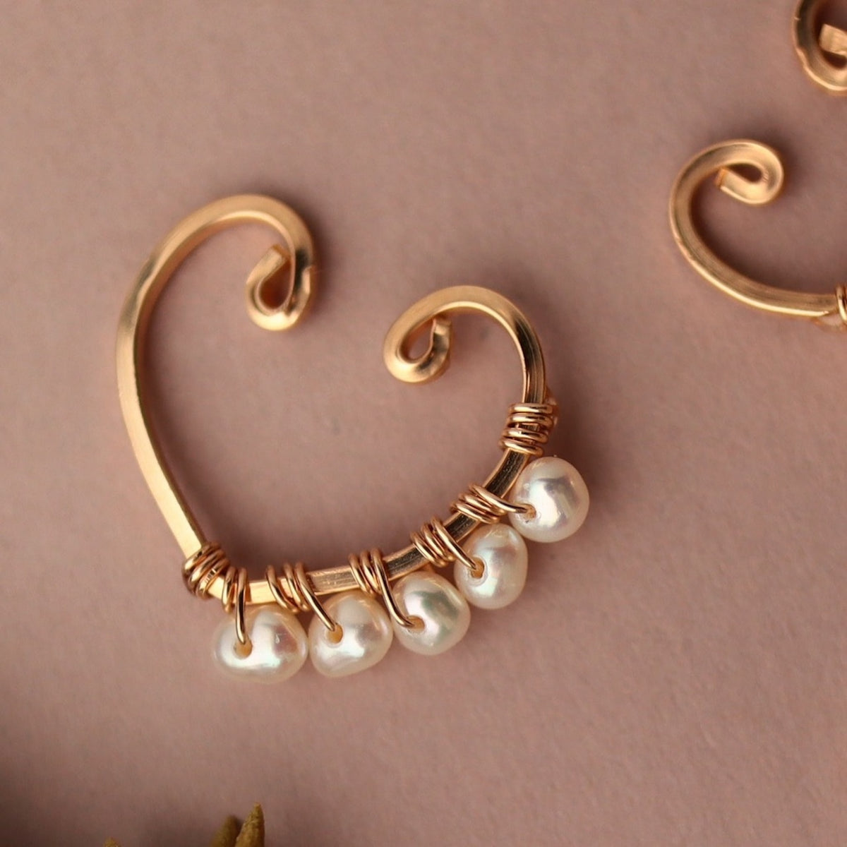 Freshwater Pearl Ear Cuff — Medium