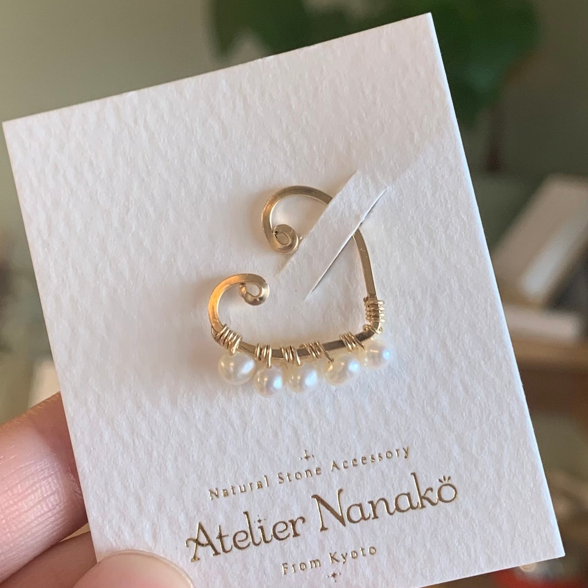 Freshwater Pearl Ear Cuff — Medium